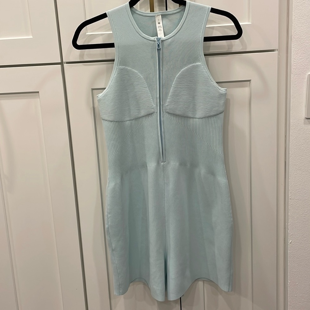 2023 Lululemon Athletica Tight-Fit Knit Bodysuit in Powder Blue Size Lar… - Picture 1 of 13